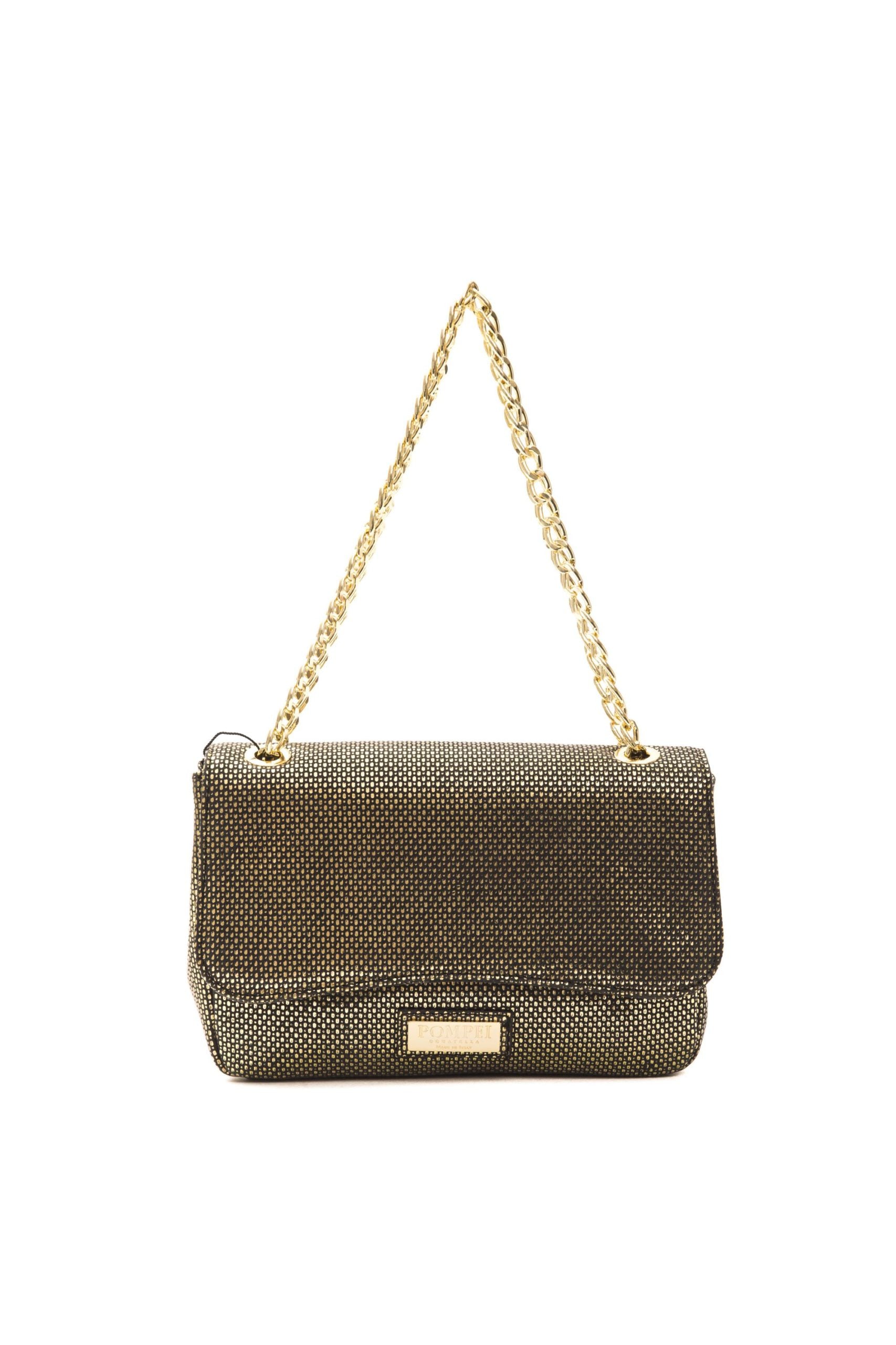 Pompei Donatella Black Leather Women Crossbody Bag - ACCEXO