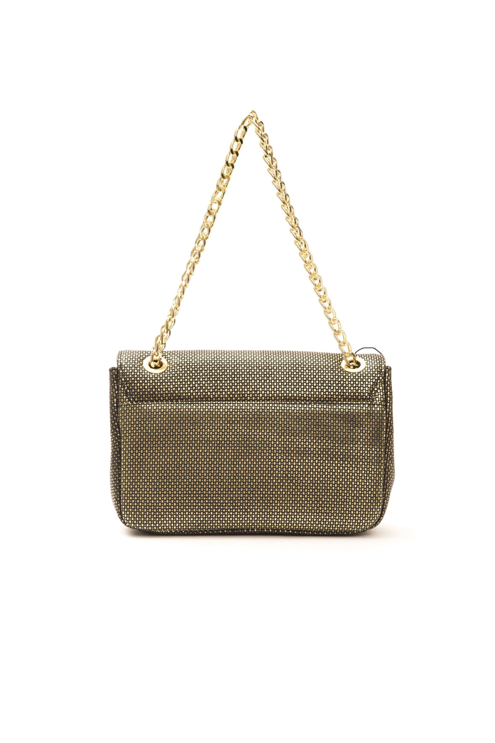 Pompei Donatella Black Leather Women Crossbody Bag - ACCEXO