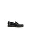 Tom Ford Black Calf Leather Bos Taurus Slip-On Loafers