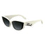 Karl Lagerfeld White Acetate Sunglasses