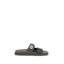 Ferragamo Black Calf Leather Bos Taurus Sandals