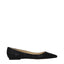 Jimmy Choo Black Plastic Ballet Flats