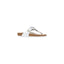 Birkenstock White Leather Flat Sandals