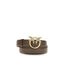 PINKO Brown Calf Leather Bos Taurus Regular Belt