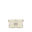 PINKO White Calf Leather Bos Taurus Shoulder Bag