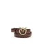 PINKO Bordeaux Calf Leather Bos Taurus Regular Belt