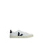 Veja White Calf Leather Bos Taurus Low Top Sneakers