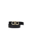 Ferragamo Black Calf Leather Bos Taurus Regular Belt