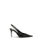 Saint Laurent Black Calf Leather Bos Taurus High Heel Pumps