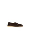 Dolce & Gabbana Brown Calf Leather Bos Taurus Slip-On Loafers