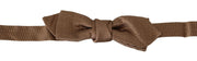 Dolce & Gabbana Elegant Brown Gold Bow Tie - ACCEXO