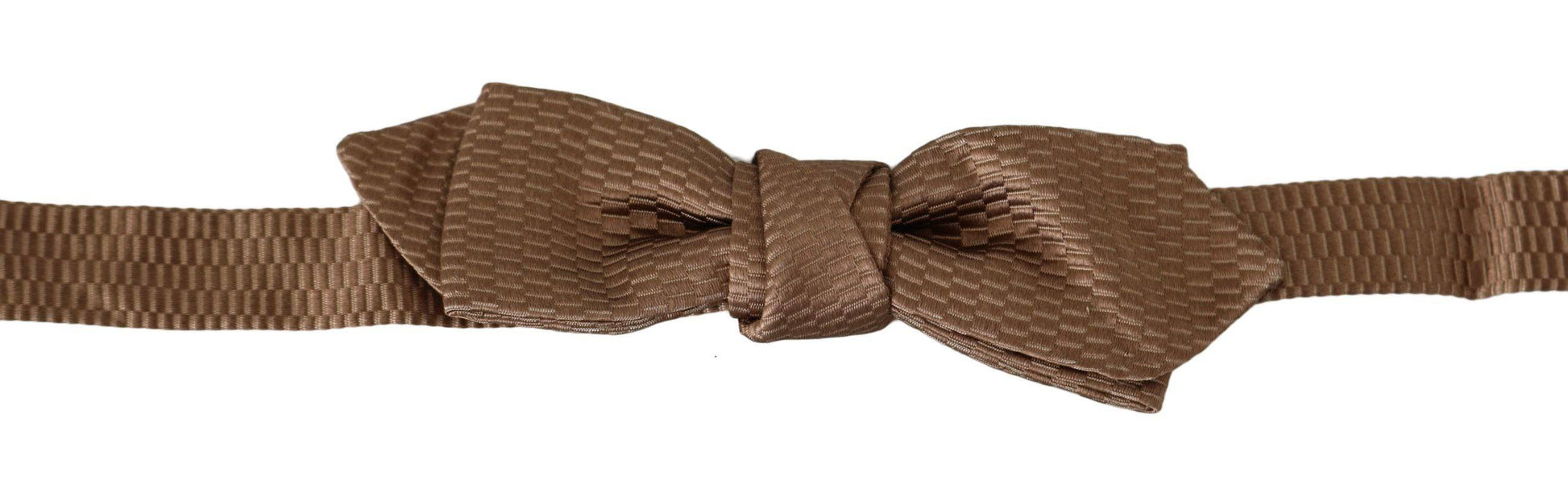 Dolce & Gabbana Elegant Brown Gold Bow Tie - ACCEXO