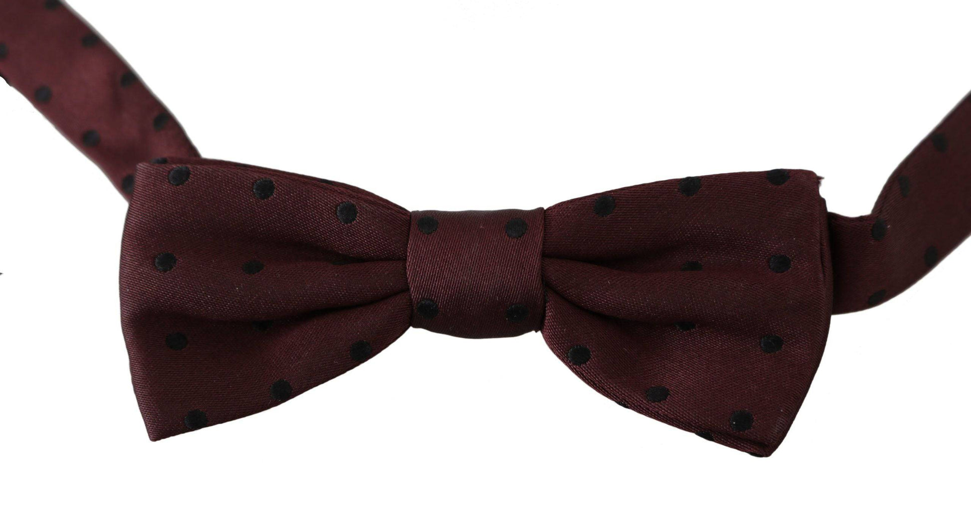 Dolce & Gabbana Elegant Silk Purple Dotted Bow Tie - ACCEXO