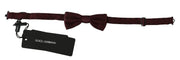 Dolce & Gabbana Elegant Silk Purple Dotted Bow Tie - ACCEXO