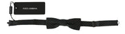 Dolce & Gabbana Elegant Gray Silk Patterned Bow Tie - ACCEXO
