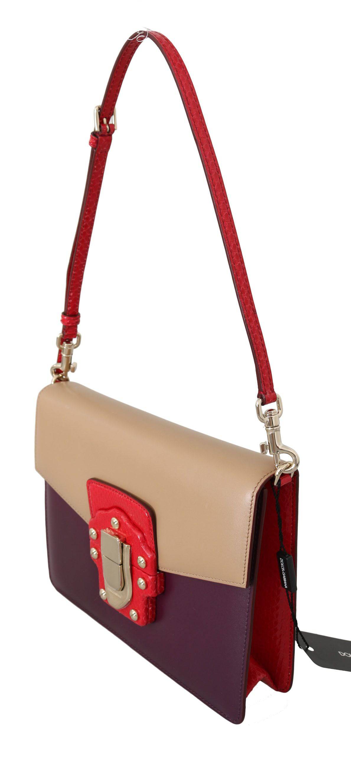 Dolce & Gabbana Exquisite LUCIA Leather Shoulder Bag - ACCEXO