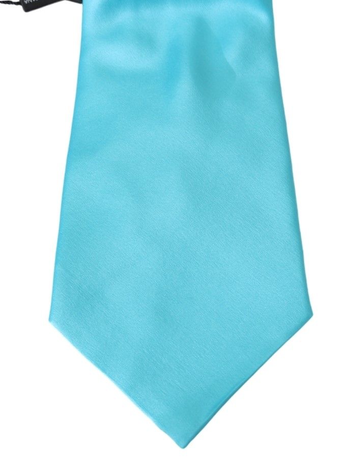 Dolce & Gabbana Stunning Light Blue Silk Men's Tie - ACCEXO