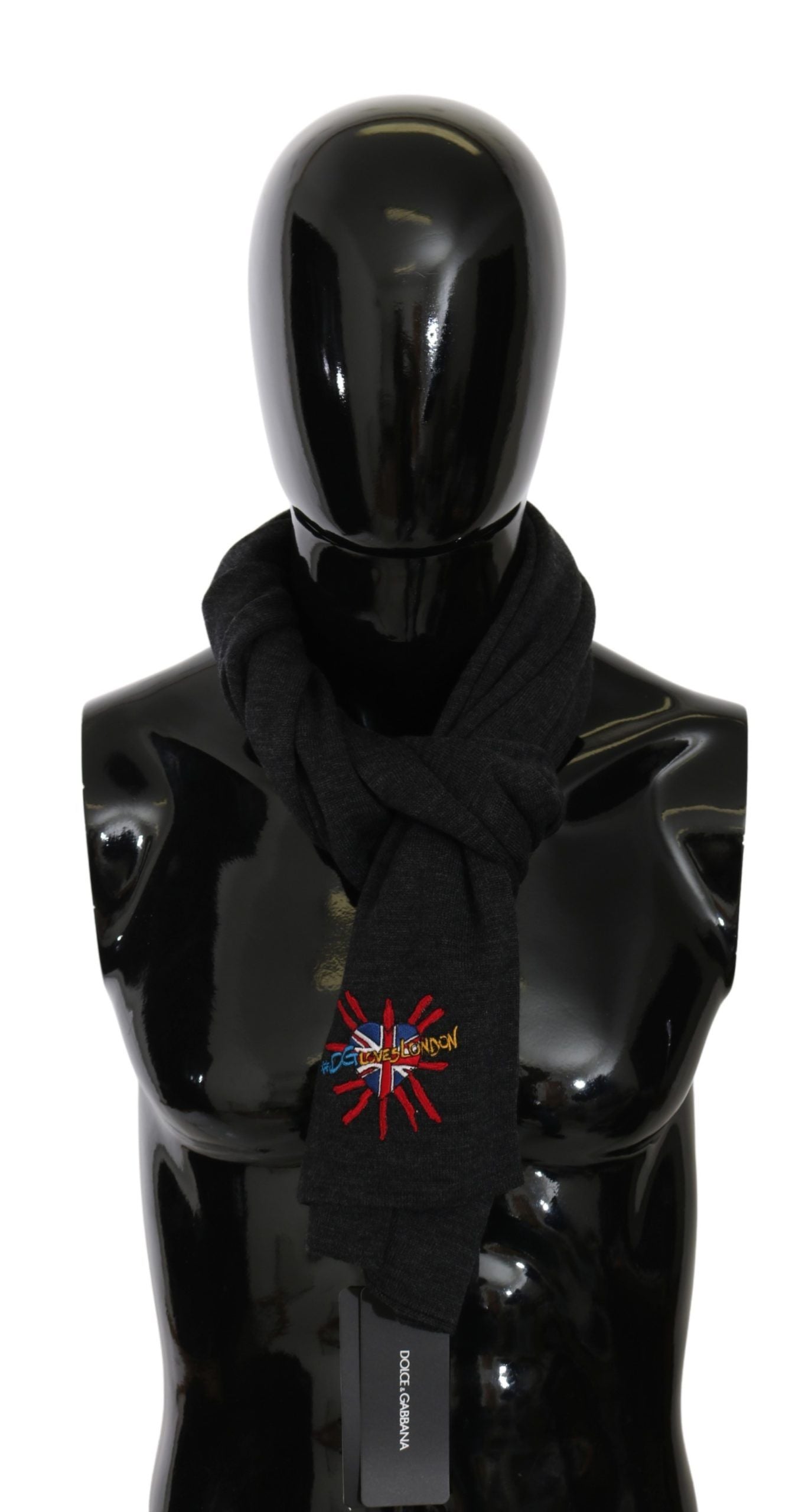 Dolce & Gabbana Chic Woolen Embroidered Men's Scarf - ACCEXO