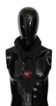 Dolce & Gabbana Chic Woolen Embroidered Men's Scarf - ACCEXO