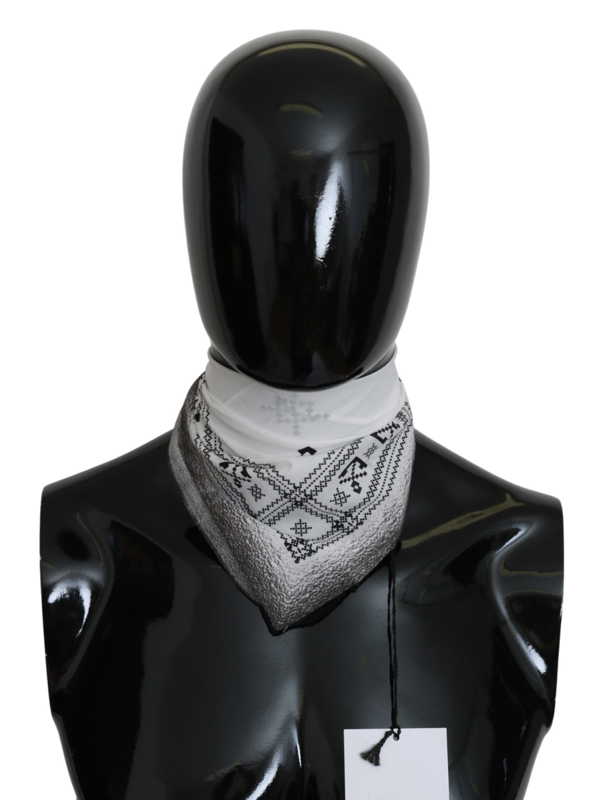 Costume National Chic White Cotton Men's Scarf - ACCEXO