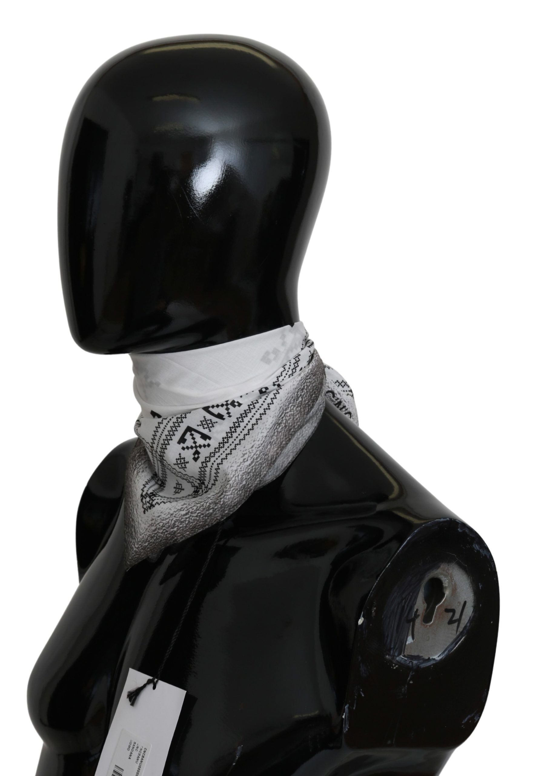 Costume National Chic White Cotton Men's Scarf - ACCEXO