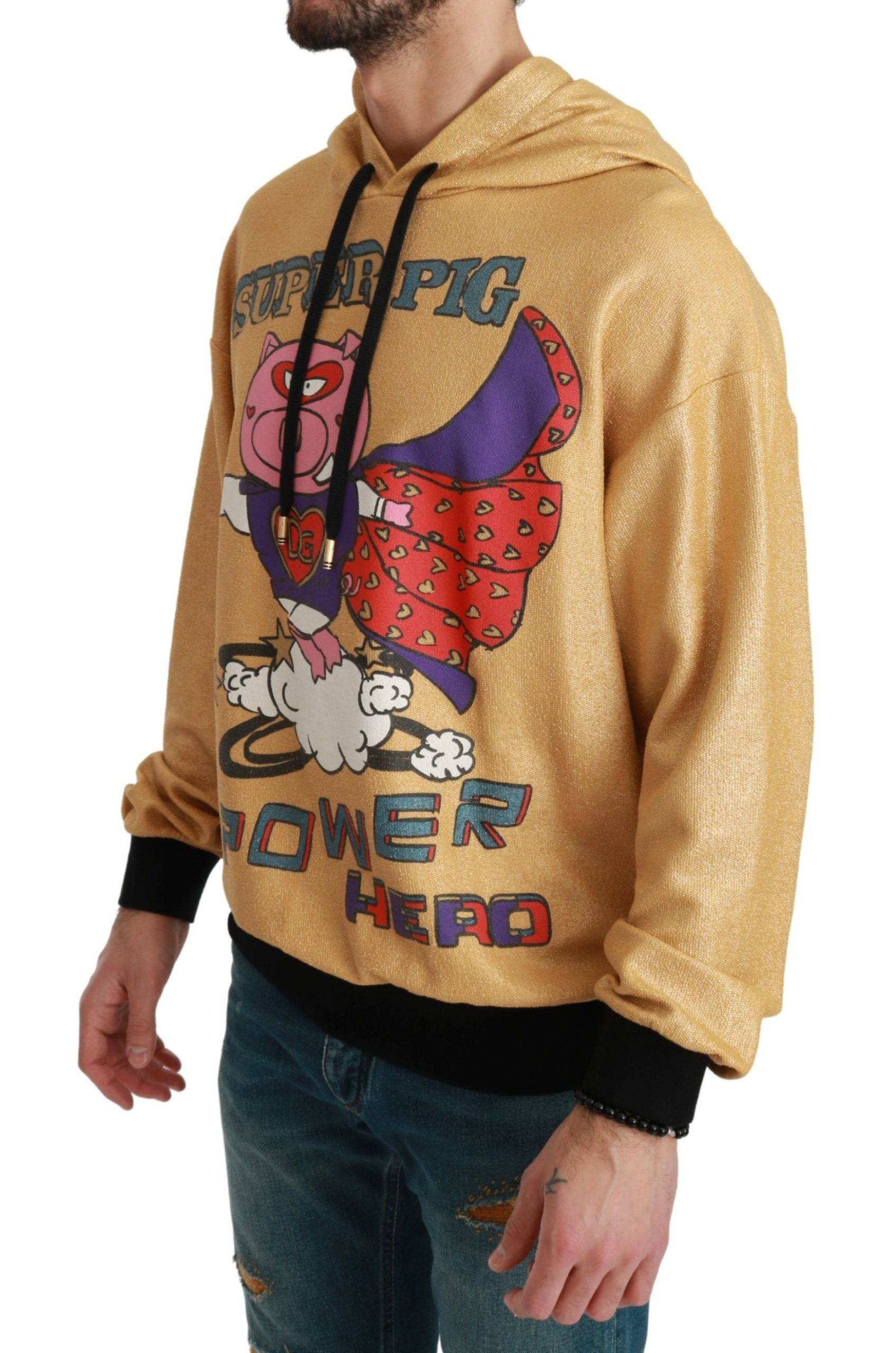 Dolce & Gabbana Exquisite Gold Hooded Cotton Sweater - ACCEXO