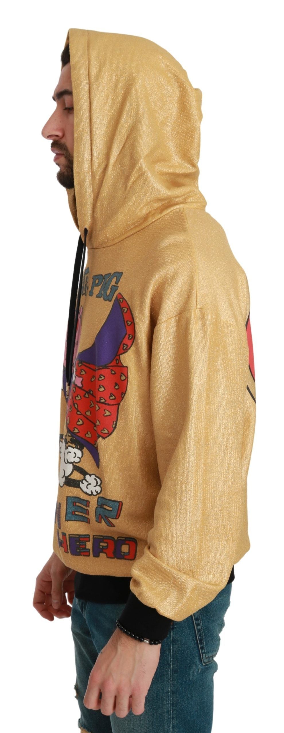 Dolce & Gabbana Exquisite Gold Hooded Cotton Sweater - ACCEXO