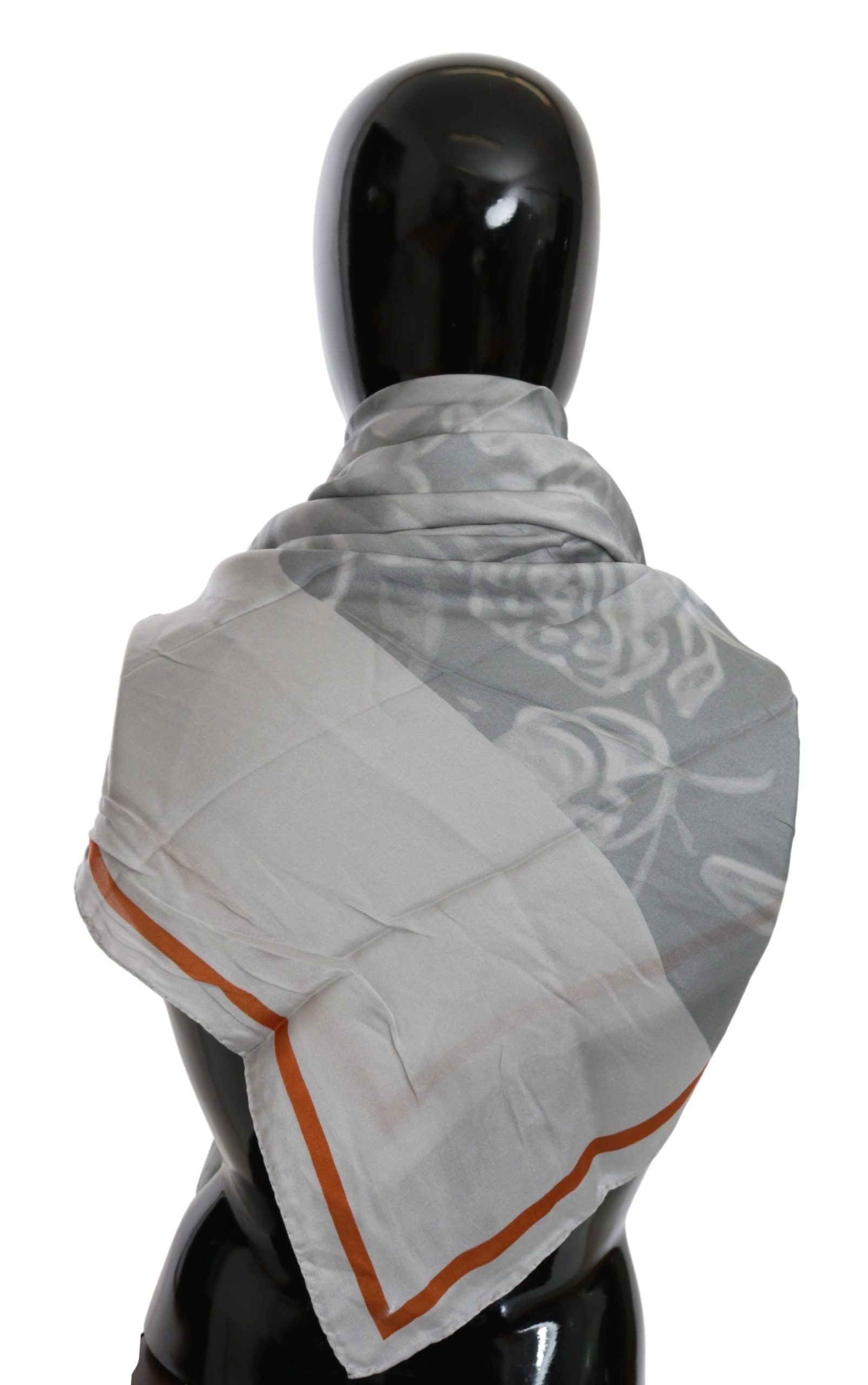 Costume National Elegant Floral Printed Silk Scarf - ACCEXO