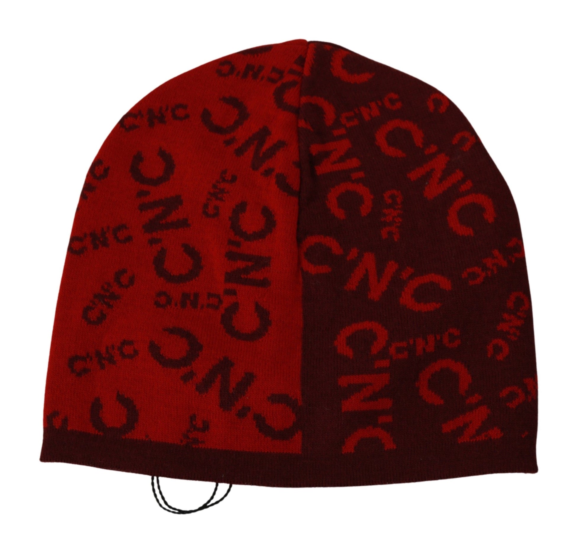 Costume National Chic Red Beanie Wool Blend - ACCEXO