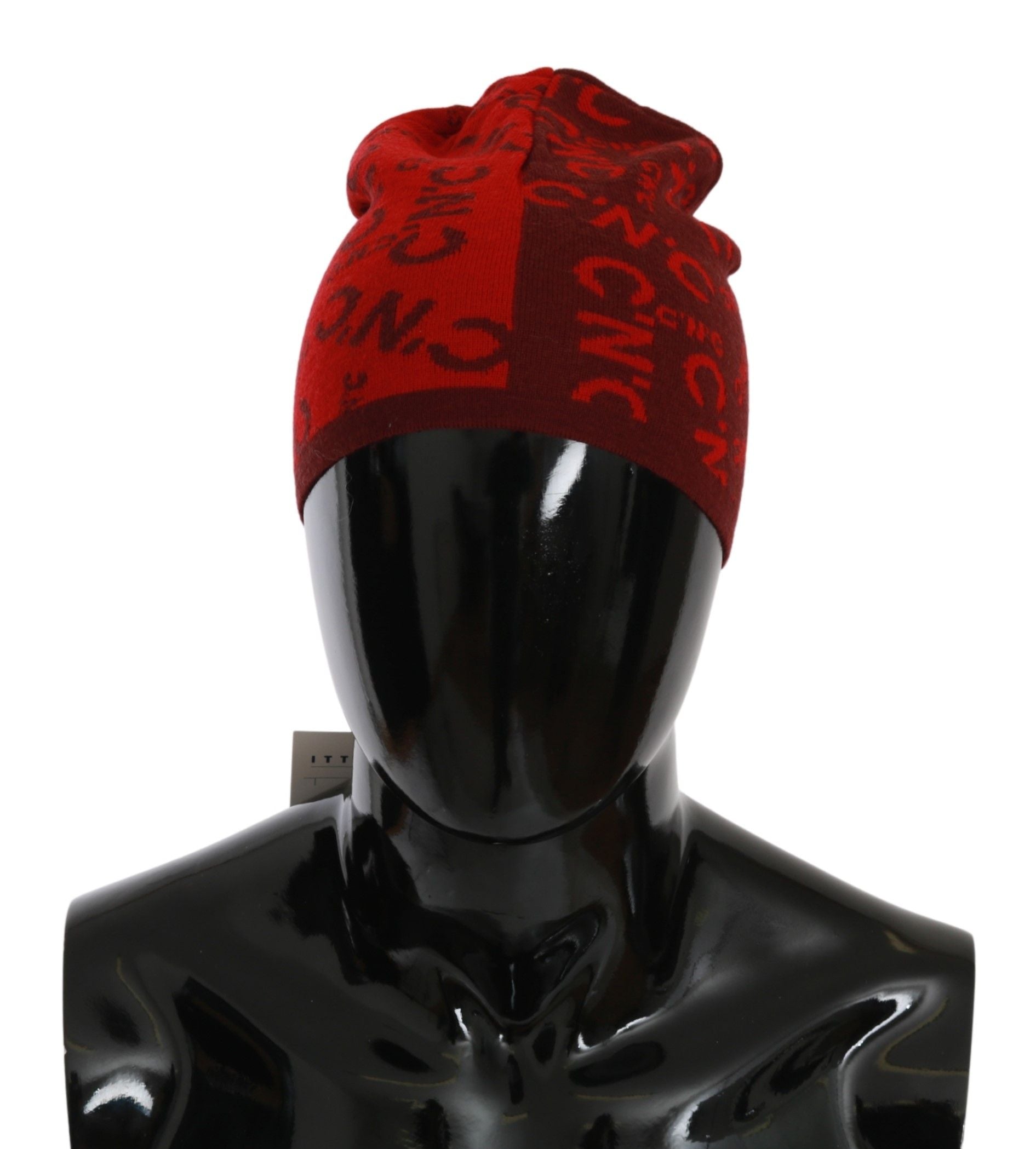 Costume National Chic Red Beanie Wool Blend - ACCEXO