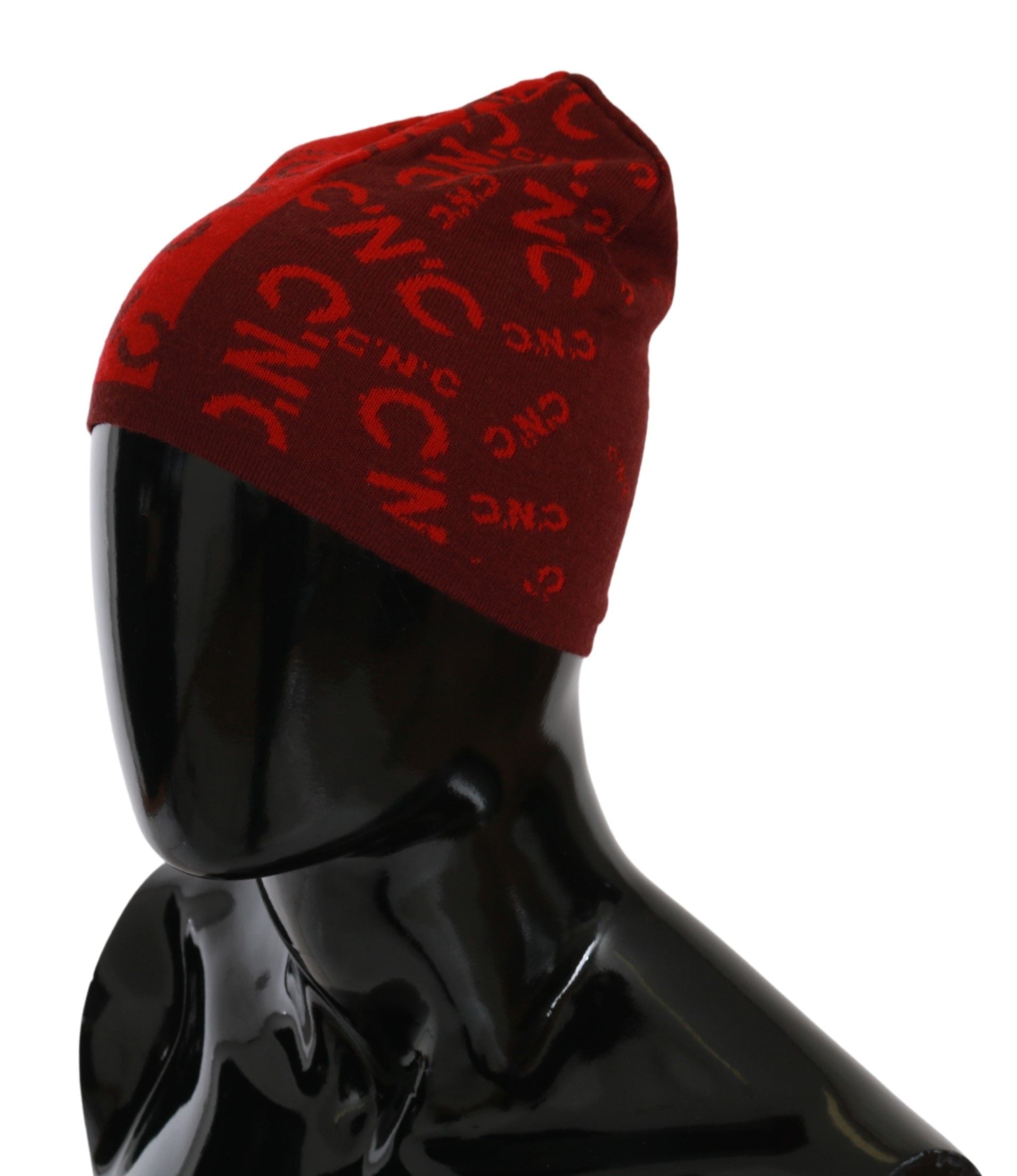 Costume National Chic Red Beanie Wool Blend - ACCEXO