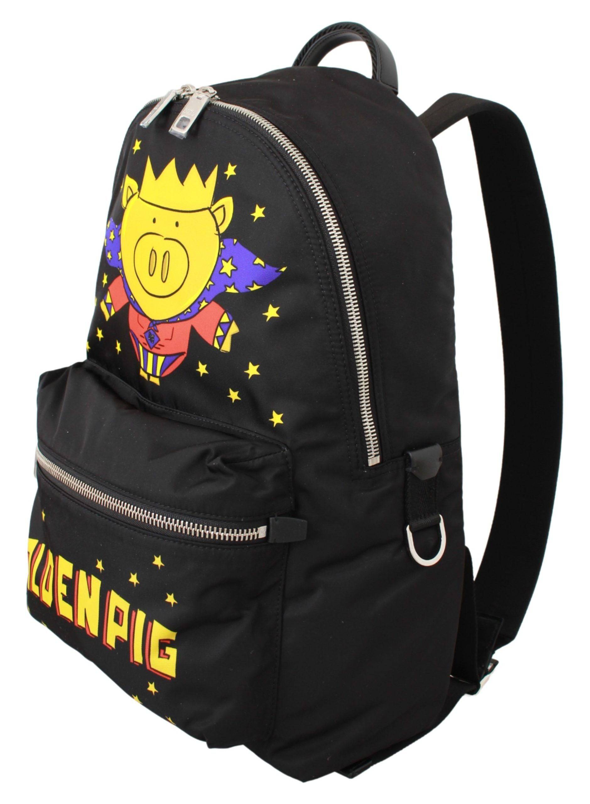 Dolce & Gabbana Golden Pig Motif Luxe Backpack - ACCEXO