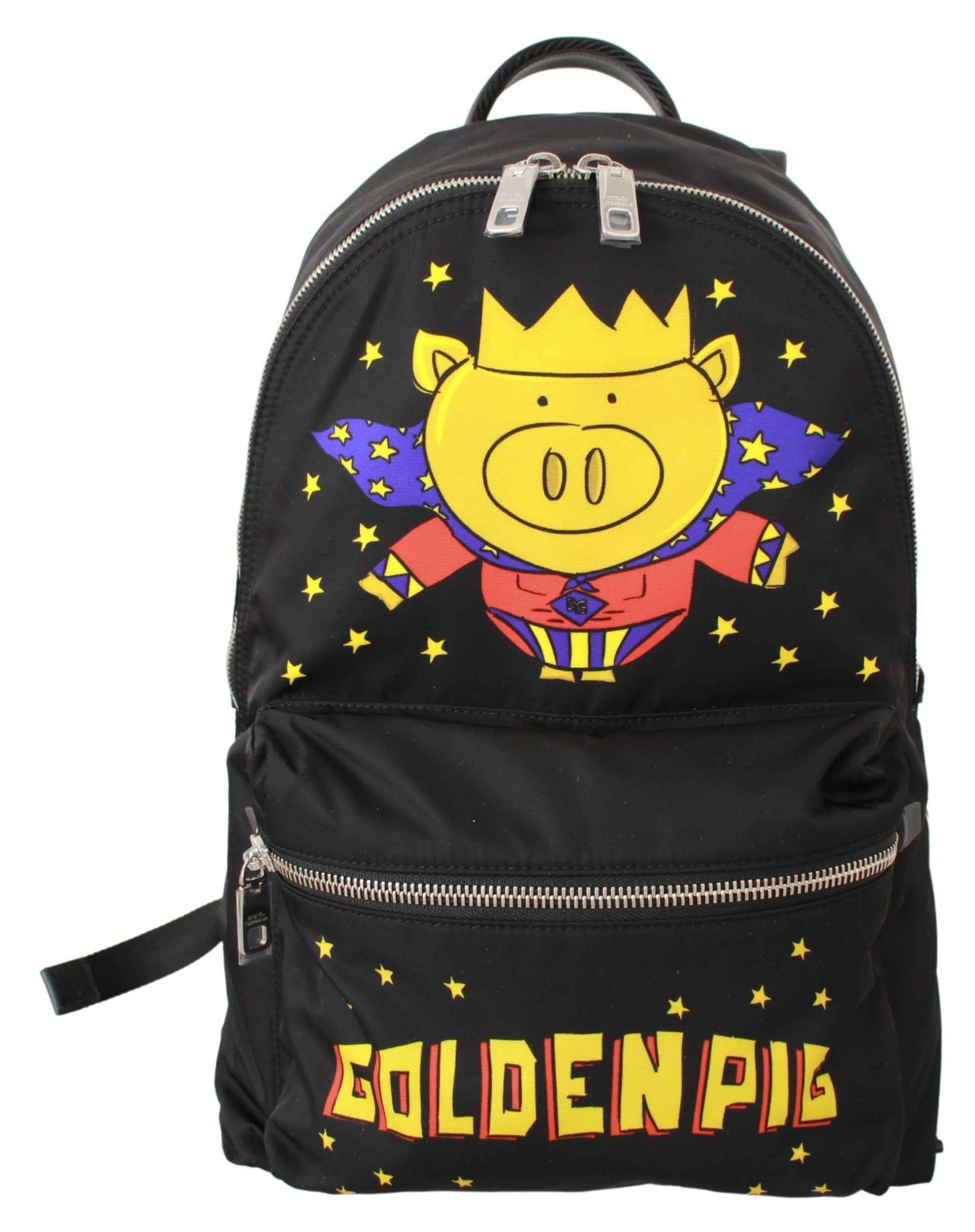 Dolce & Gabbana Golden Pig Motif Luxe Backpack - ACCEXO