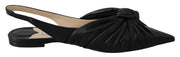 Jimmy Choo Elegant Pointed Toe Leather Flats - ACCEXO