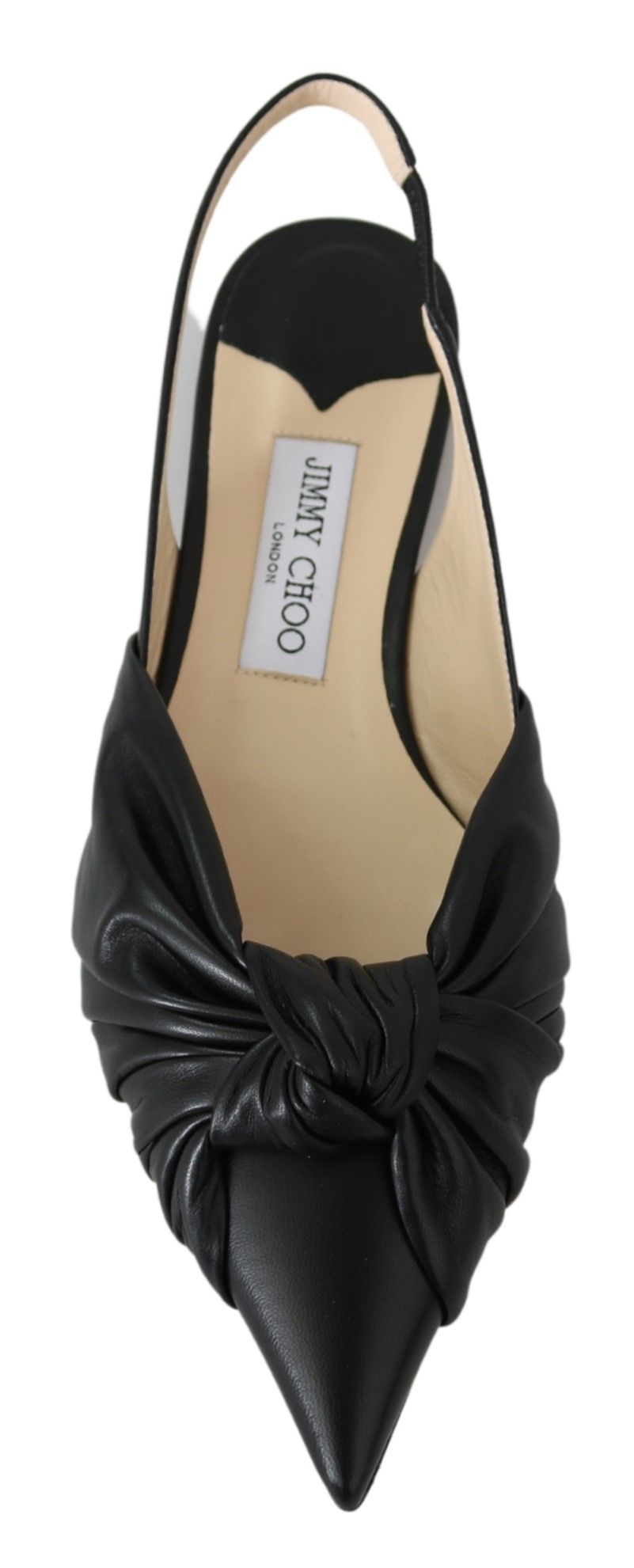 Jimmy Choo Elegant Pointed Toe Leather Flats - ACCEXO