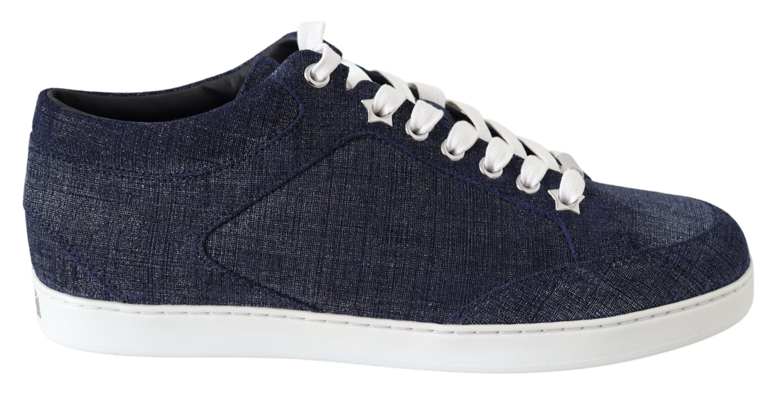 Jimmy Choo Chic Slip-On Blue Denim Suede Sneakers - ACCEXO