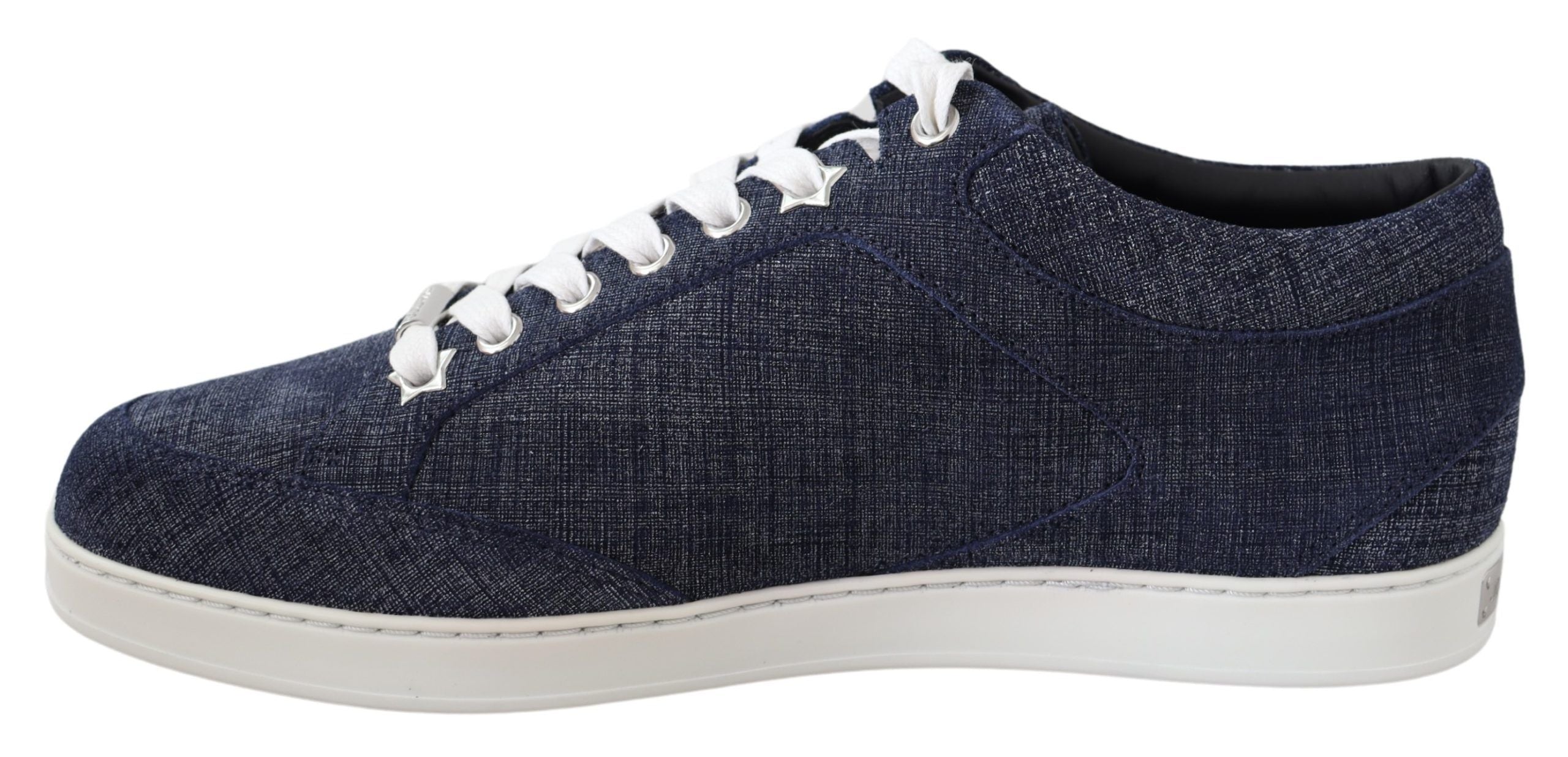 Jimmy Choo Chic Slip-On Blue Denim Suede Sneakers - ACCEXO