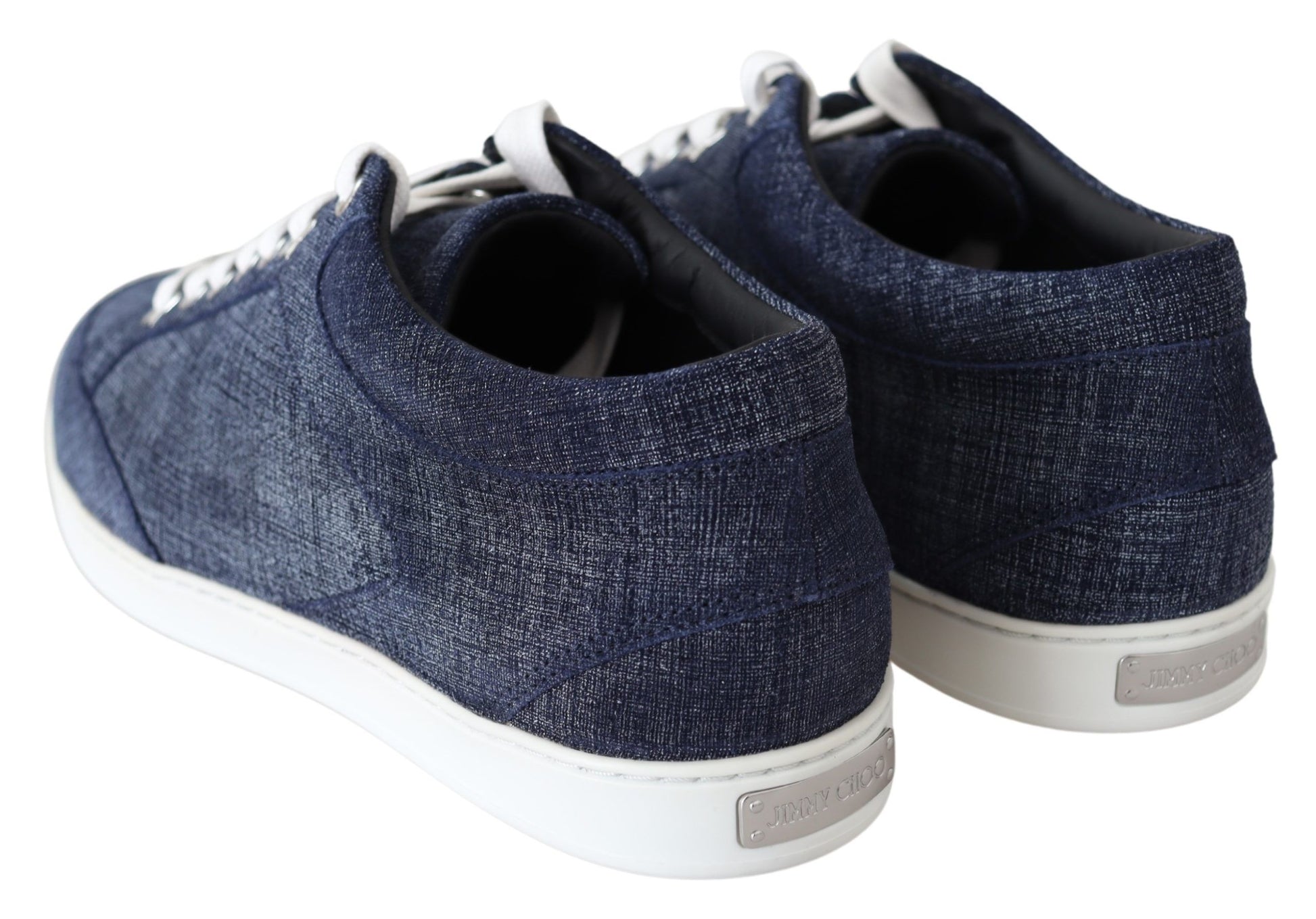 Jimmy Choo Chic Slip-On Blue Denim Suede Sneakers - ACCEXO
