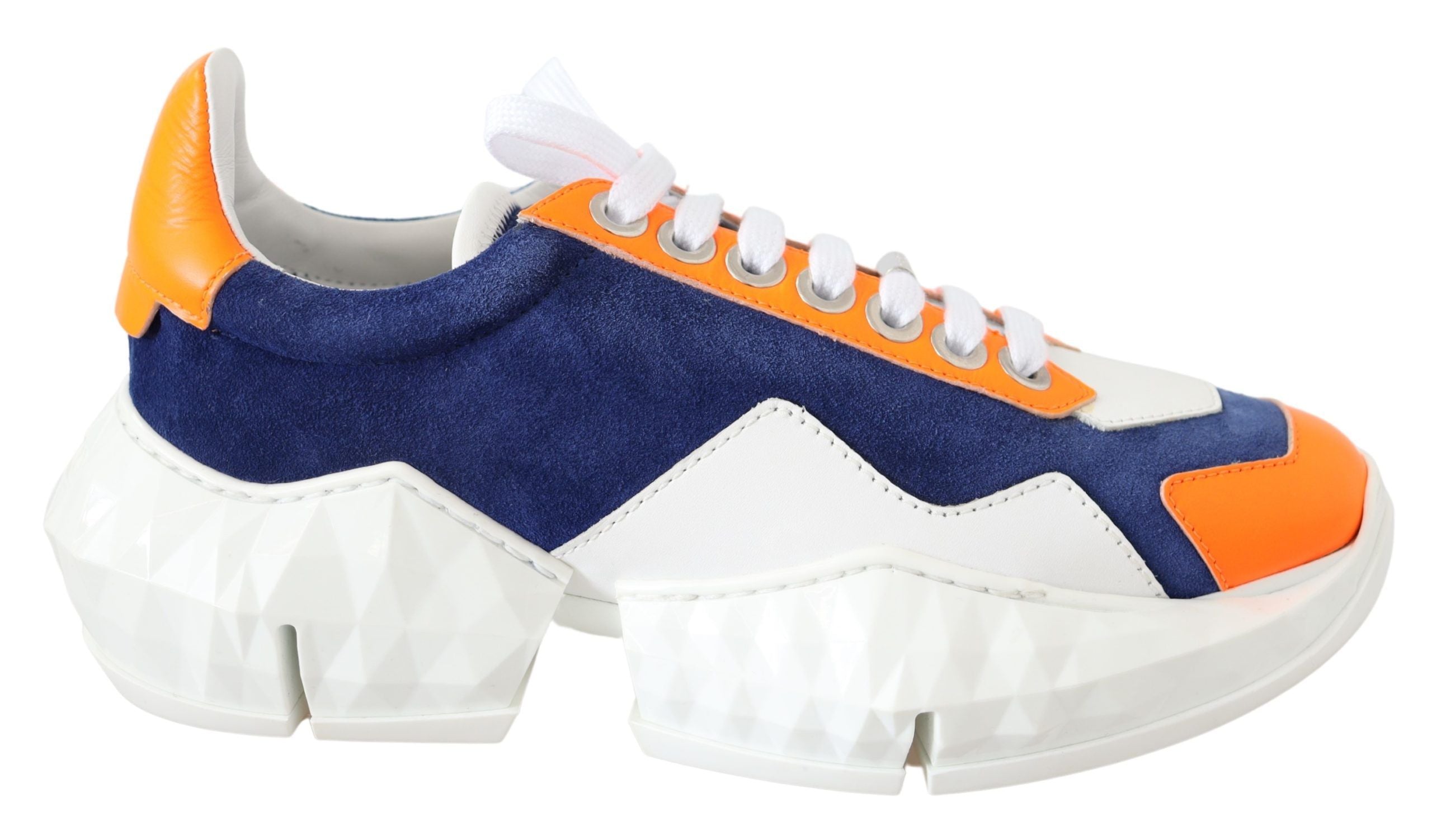 Jimmy Choo Electric Elegance Leather Mix Sneakers - ACCEXO