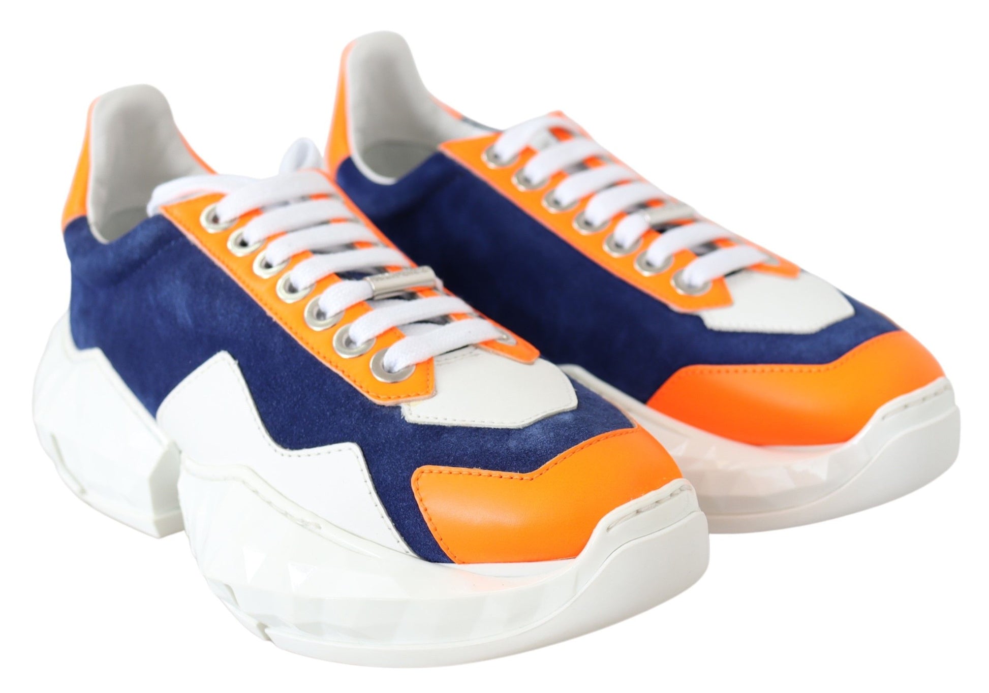 Jimmy Choo Electric Elegance Leather Mix Sneakers - ACCEXO