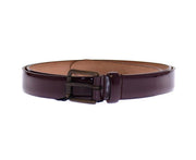 Dolce & Gabbana Elegant Purple Leather Belt - ACCEXO