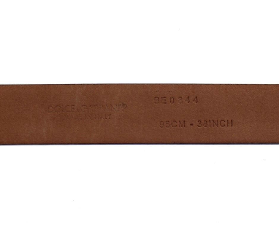 Dolce & Gabbana Elegant Purple Leather Belt - ACCEXO