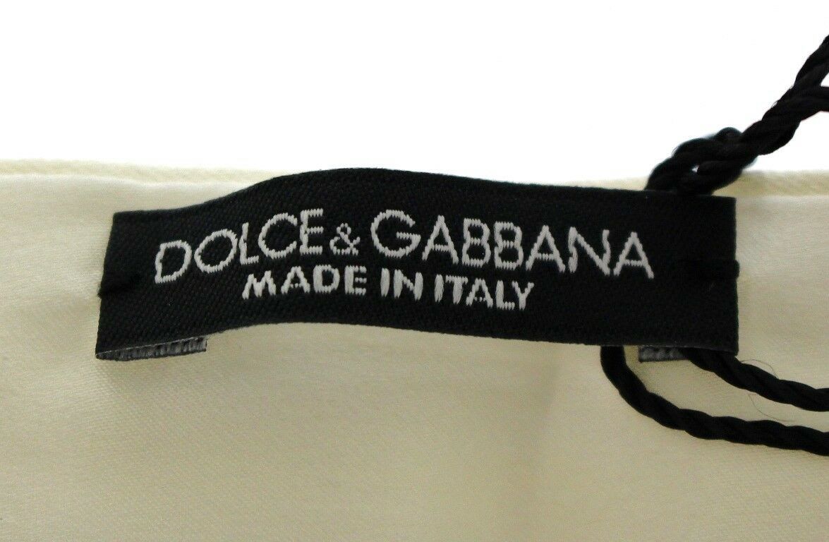 Dolce & Gabbana White Waist Silk Cummerbund Belt - ACCEXO