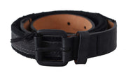 Ermanno Scervino Chic Black Leather Waist Belt - ACCEXO