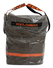 Dolce & Gabbana Sumptuous Green Large Fabric Tote Bag - ACCEXO