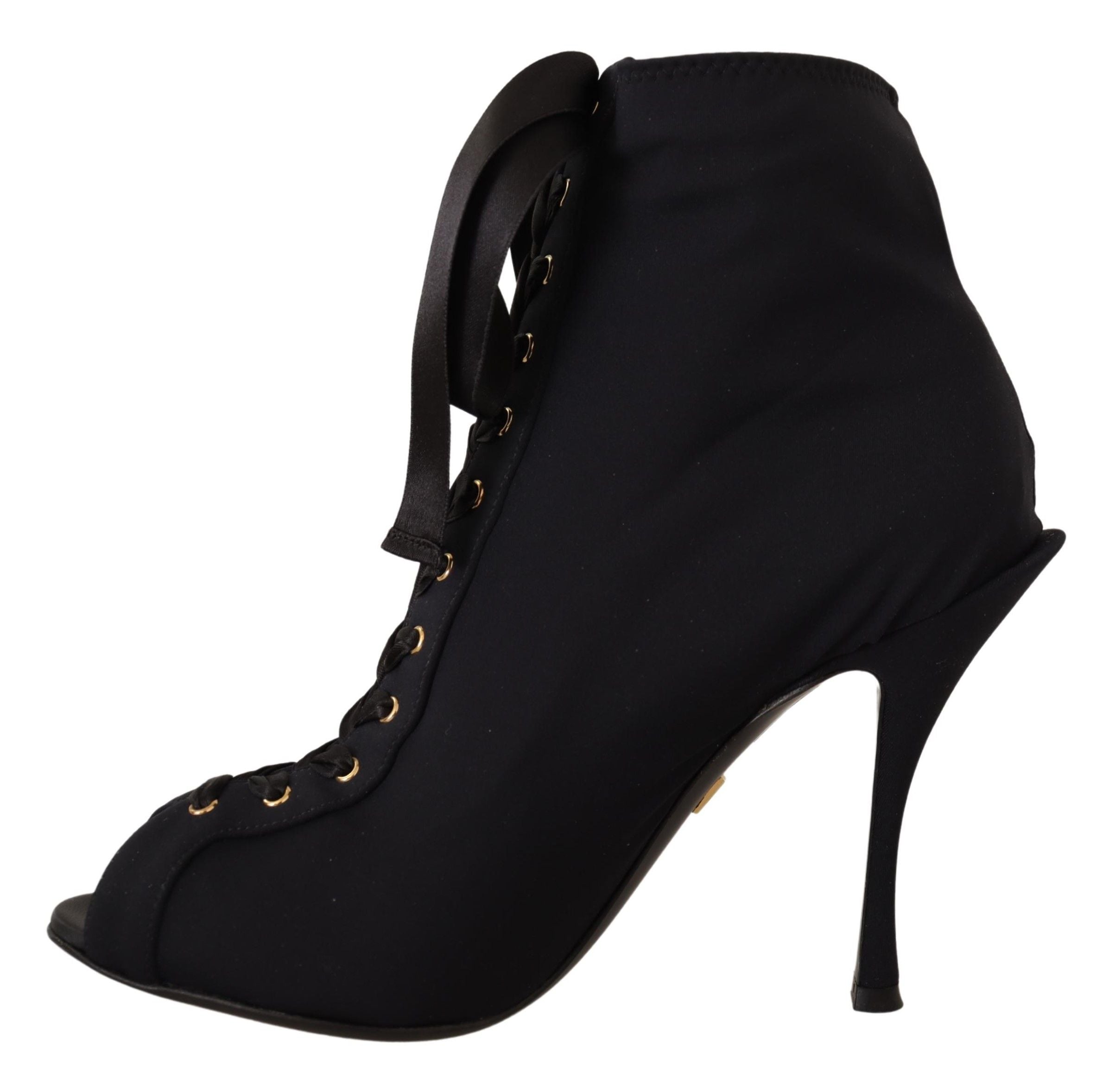 Dolce & Gabbana Elegant Ankle Open Toe Heel Boots - ACCEXO