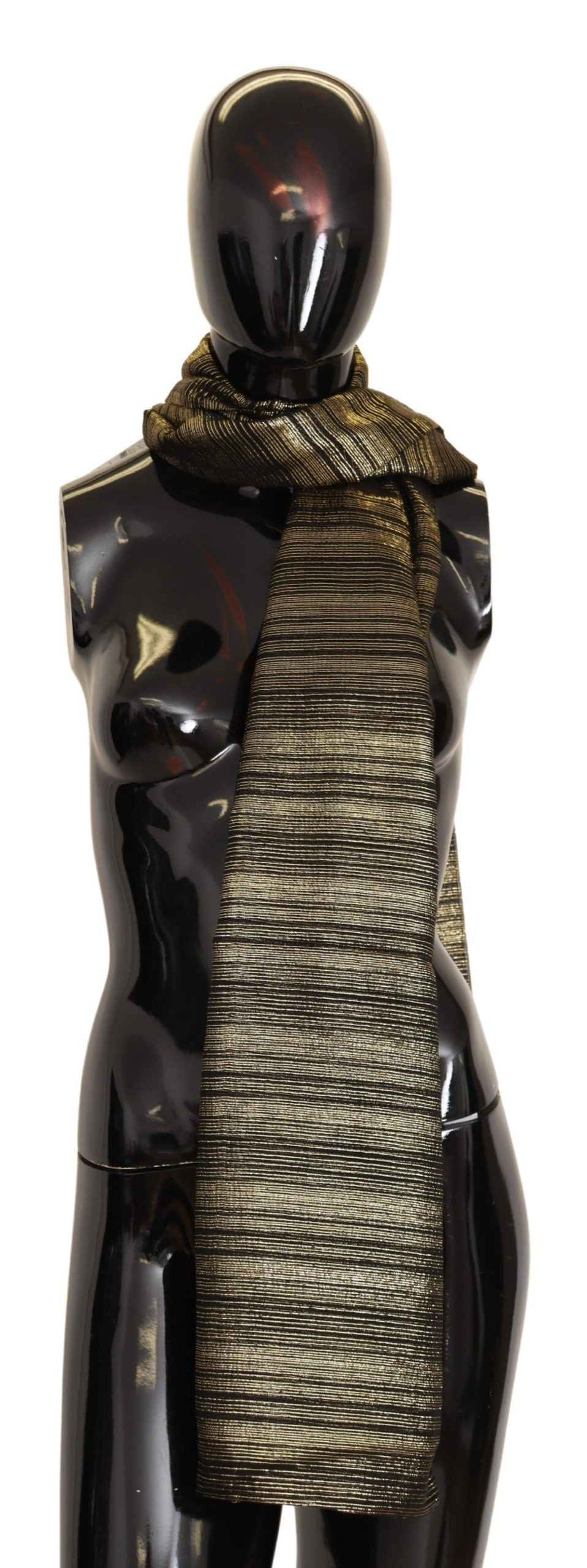 Dolce & Gabbana Elegant Gold Silk Blend Scarf - ACCEXO