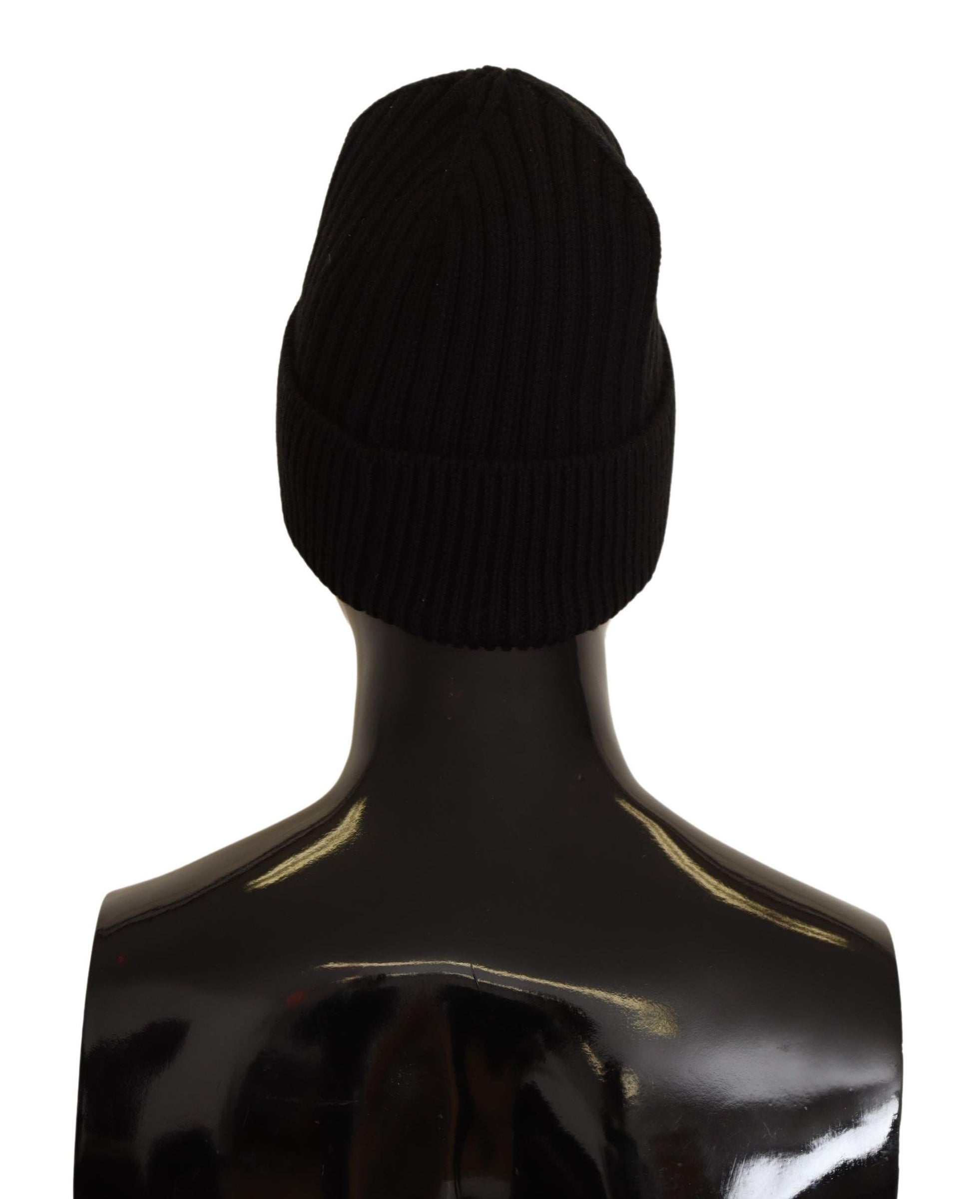 Dolce & Gabbana Elegant Cable Knit Wool Beanie with Fleece Liner - ACCEXO