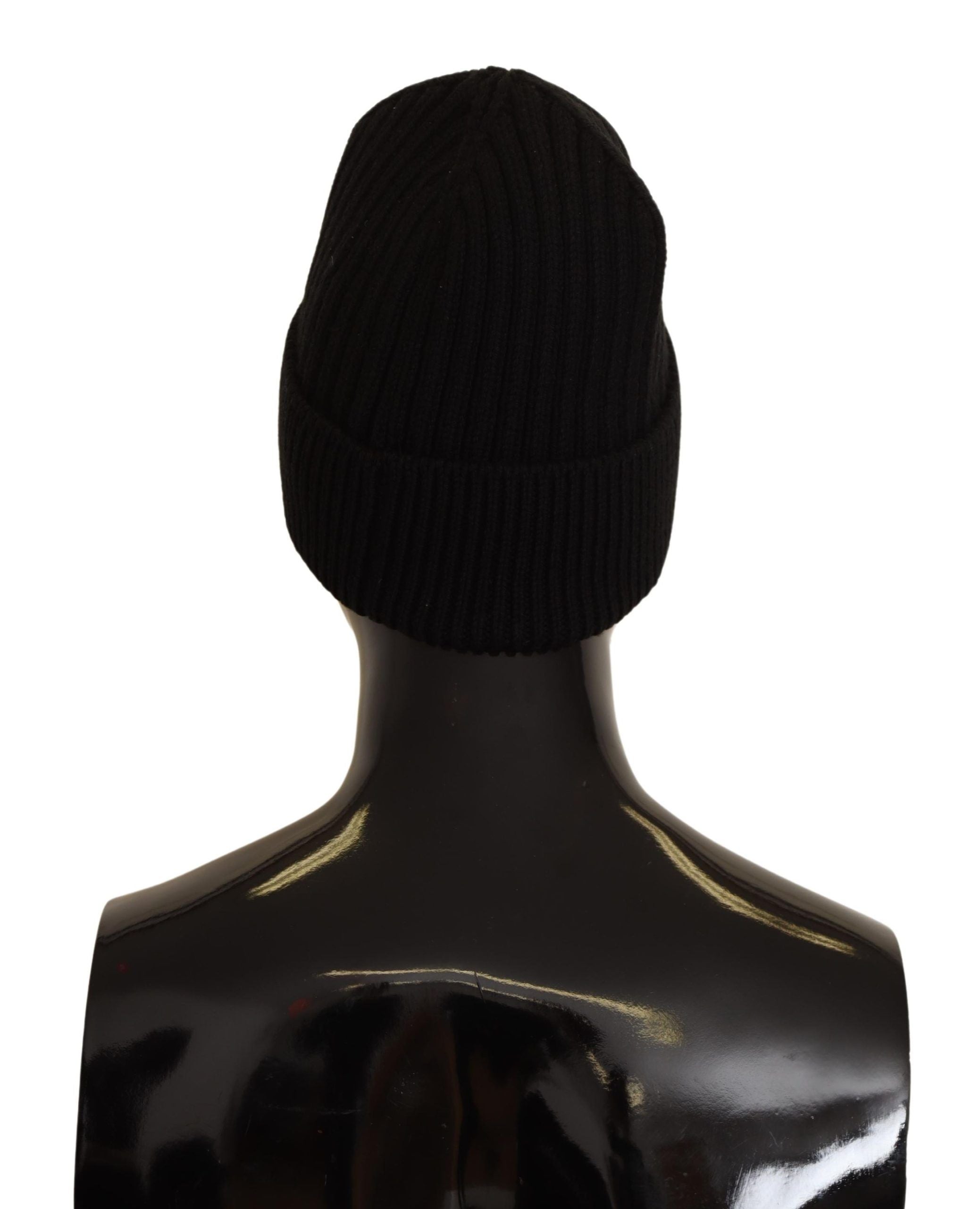 Dolce & Gabbana Elegant Cable Knit Wool Beanie with Fleece Liner - ACCEXO