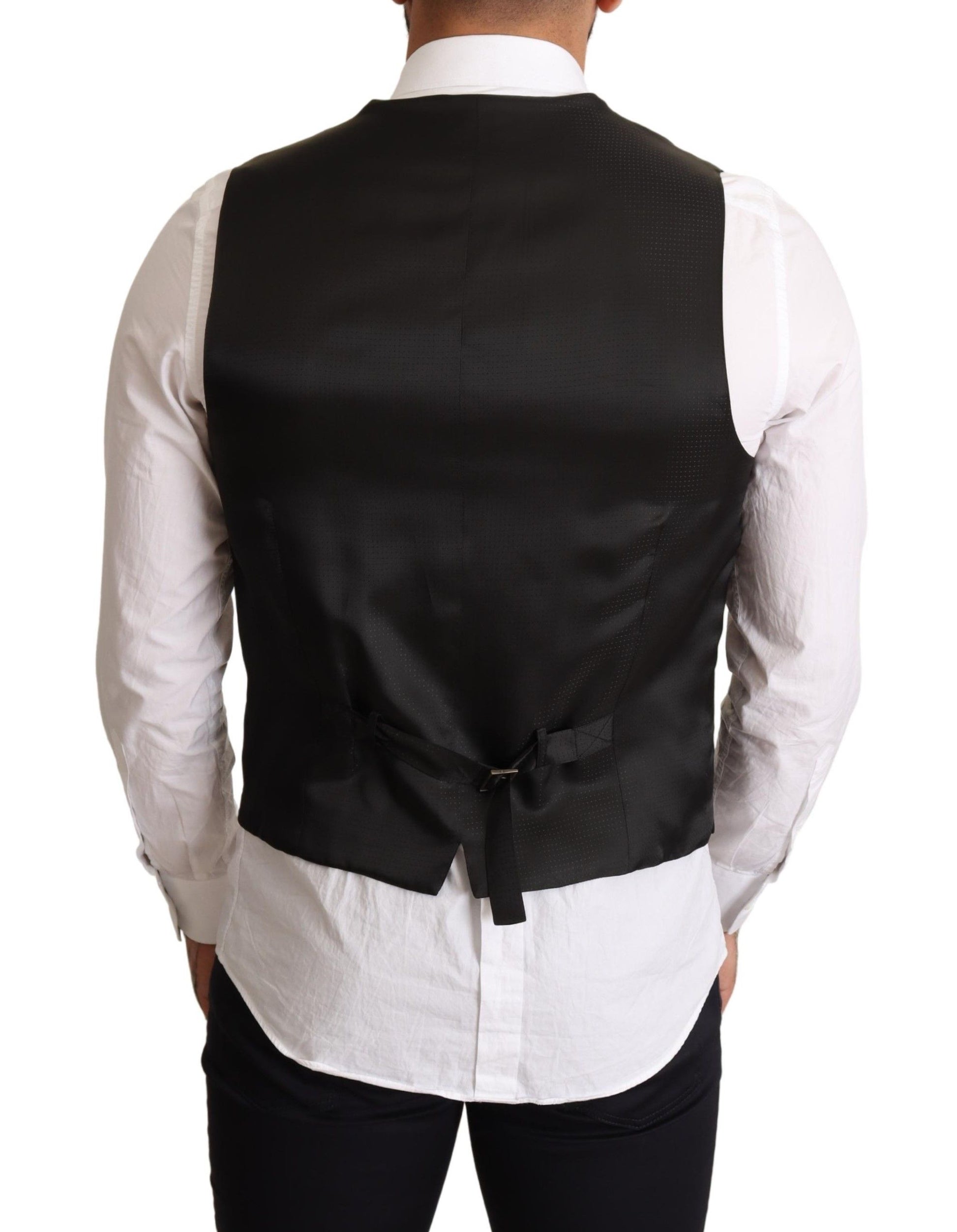 Dolce & Gabbana Elegant Black Formal Dress Vest - ACCEXO